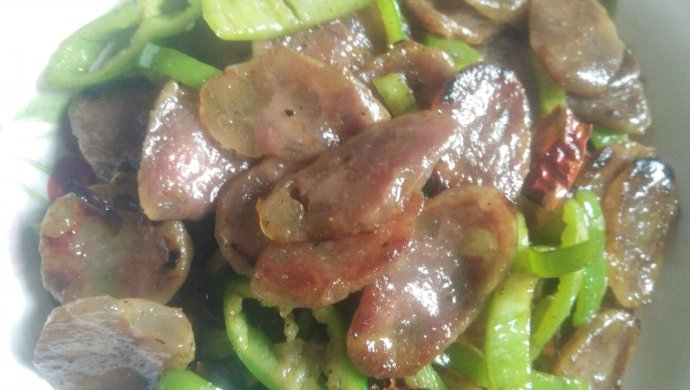 青椒炒腊肠