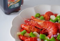 #秋日抢鲜“蟹”逅#捞汁黑虎虾的做法