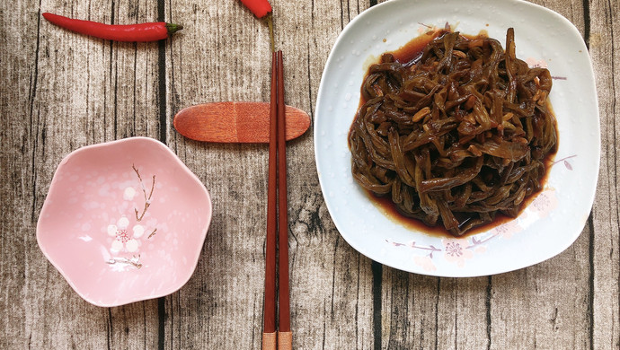 夏日凉菜—宁式烤带豆