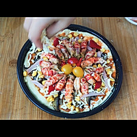 #美食视频挑战赛#麻辣小龙虾披萨的做法图解11