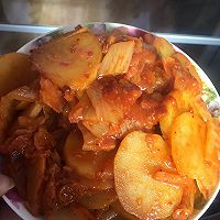 好吃下饭菜---辣白菜炒土豆片的做法图解8
