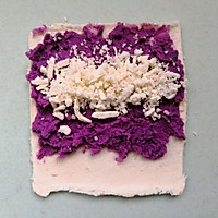 烤箱极简美食 | 紫薯芝士吐司卷，吐司片花样吃法的做法图解5
