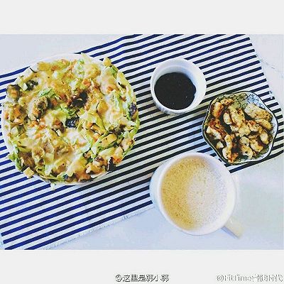 杂粮鸡胸大阪烧 摘自WeiboFitTime睿健时代