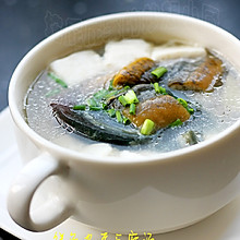  鳝鱼皮蛋豆腐汤