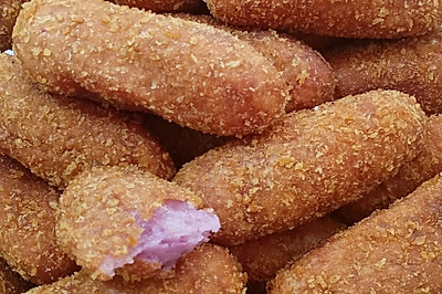 炸紫薯糯米条
