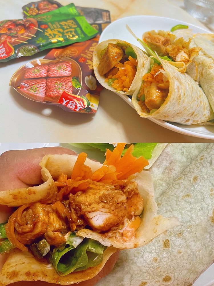 鸡肉卷饼的做法