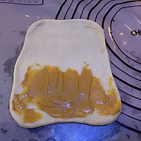 #四季宝蓝小罐#一次发酵松软可口毛线球芝麻酱面包的做法图解5