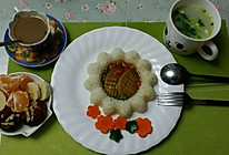 杏鲍菇捞饭的做法