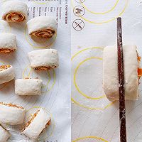 米粒花卷，馒头肉卷，胡萝卜肉卷的做法图解3