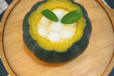 小圆子南瓜汁