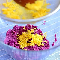 蛋黄紫薯小馒头 宝宝辅食食谱的做法图解5