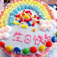 彩虹蛋糕，给孩子一个甜蜜的彩虹糖的梦的做法图解4