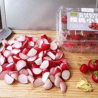#健康炸味用多力#酱香樱桃小萝卜的做法图解2