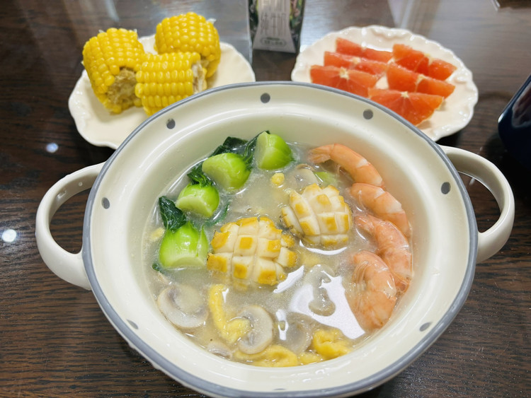 家庭版海鲜疙瘩汤的做法