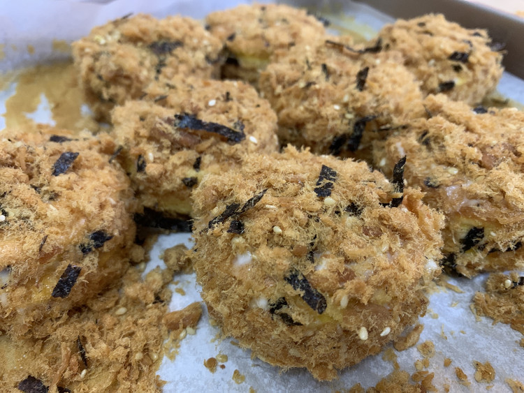 海苔肉松小贝的做法