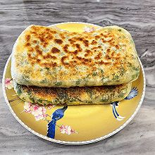 薄皮韭菜馅饼