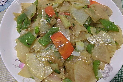 尖椒土豆胡萝卜片