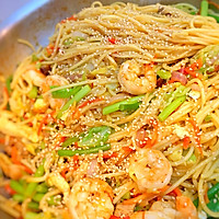 咖喱海鲜风味炒意面的做法图解15