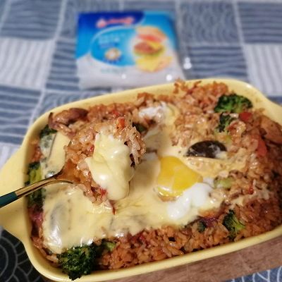爆浆芝士焗饭