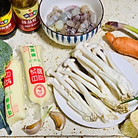#味达美名厨福气汁，新春添口福# 三鲜日本豆腐炒虾仁的做法图解1
