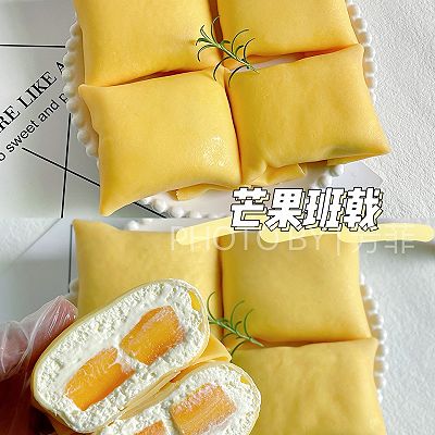 免烤箱❗️零失败的芒果班戟香甜软糯巨好吃