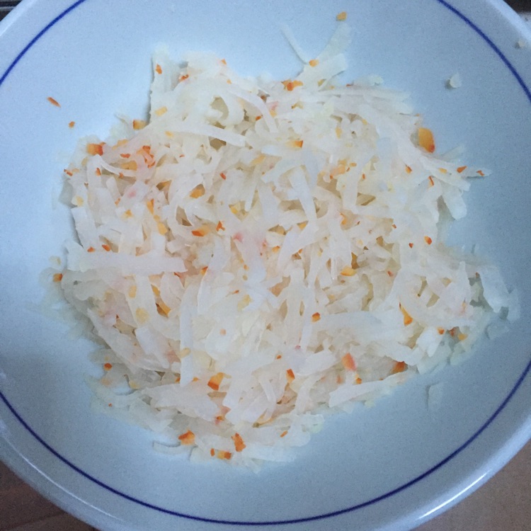 萝卜丝饼的做法图解2