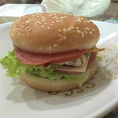 自家健康美味汉堡