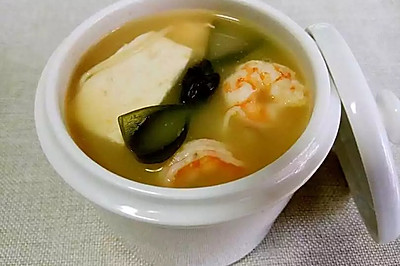 鲜虾海带汤