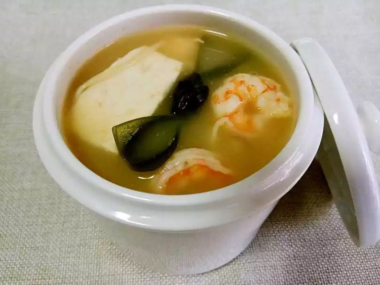 鲜虾海带汤的做法