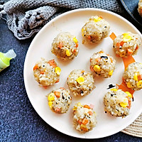 #餐桌上的春日限定#消灭剩米饭之珍珠饭团的做法图解10