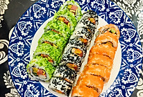 彩色翻卷寿司（简单食材做出高大上）的做法