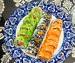 彩色翻卷寿司（简单食材做出高大上）的做法