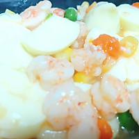 玉子豆腐虾仁烩杂菜的做法图解5