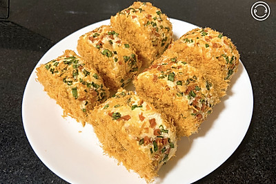 香葱肉松蛋糕卷