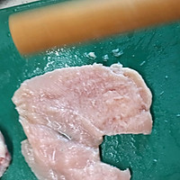 空气炸锅｜酥皮芝士鸡肉卷｜法式蓝带鸡排＋法式白酱的做法图解3