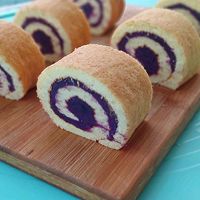 #安佳万圣烘焙奇妙夜#紫薯蛋糕卷的做法图解5