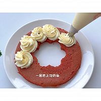 #2022双旦烘焙季-奇趣赛#圣诞花环蛋糕，浓浓的圣诞气息的做法图解18