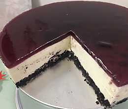 蓝莓芝士蛋糕8寸的做法
