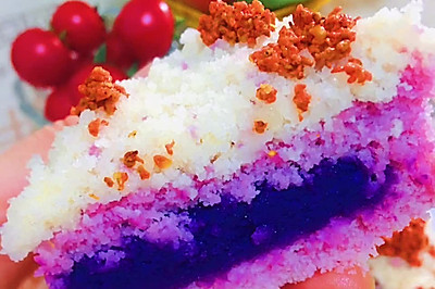 香甜软糯的紫薯松糕