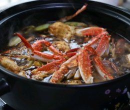 #米饭最强CP#牛蛙肉蟹煲的做法