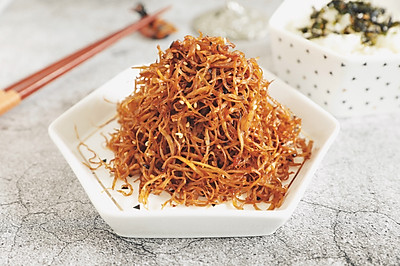 少油健康的干煸手撕杏鲍菇