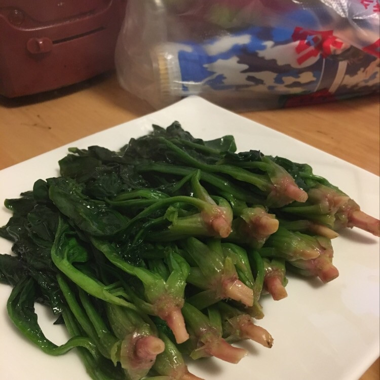 蚝油菠菜的做法