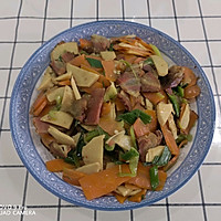 ❤️冬笋胡萝卜炒腊肉❤️的做法图解8