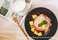 #橄榄中国味 感恩添美味#树莓芒果松饼的做法