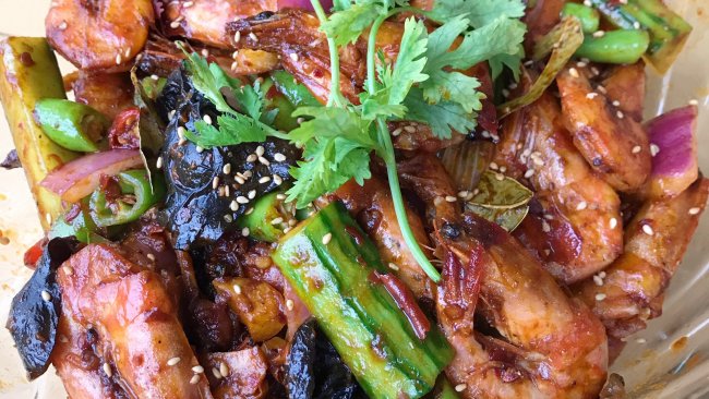 干锅系列：香辣虾的做法