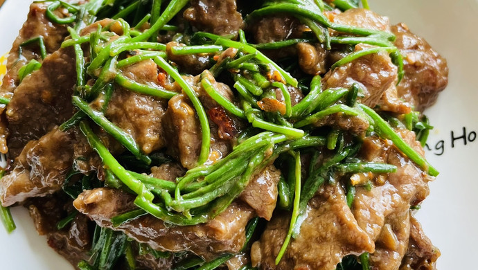 仿制国宴菜-沙葱牛肉