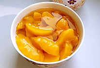 自制冰糖黄桃罐头的做法