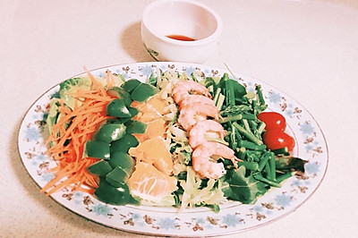 夏日清凉大虾沙拉