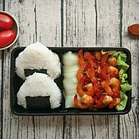 脆皮基围虾✘鱼罐头饭团+高汤娃娃菜便当，每一口都是惊喜！的做法图解10