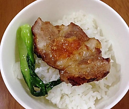 咸蛋黄叉烧猪颈肉的做法